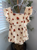 Strawberry Ruffle Romper